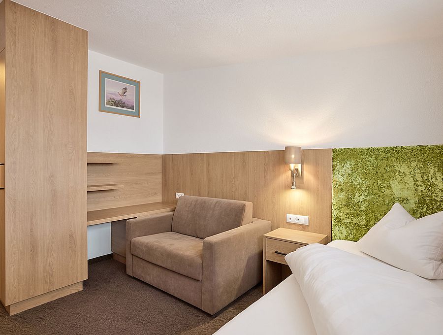 Einzelzimmer Deluxe im Hotel RidersIn in Sölden